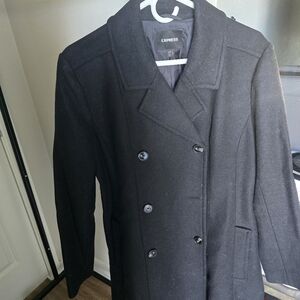 Express Unisex Black Peacoat